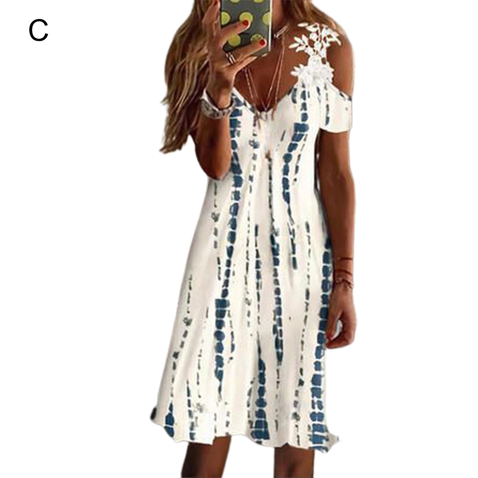 Casual Dress Waist Tight Summer Women Seaside Casual Dress