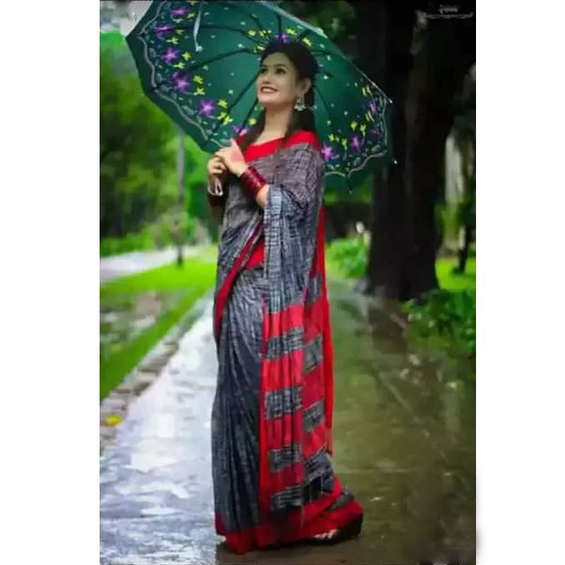Comforlabe Modern Design Multicolor Half Silk Jhorna Sharee Without Blouse Piece For Women By  PRODUCT SOMAHAR