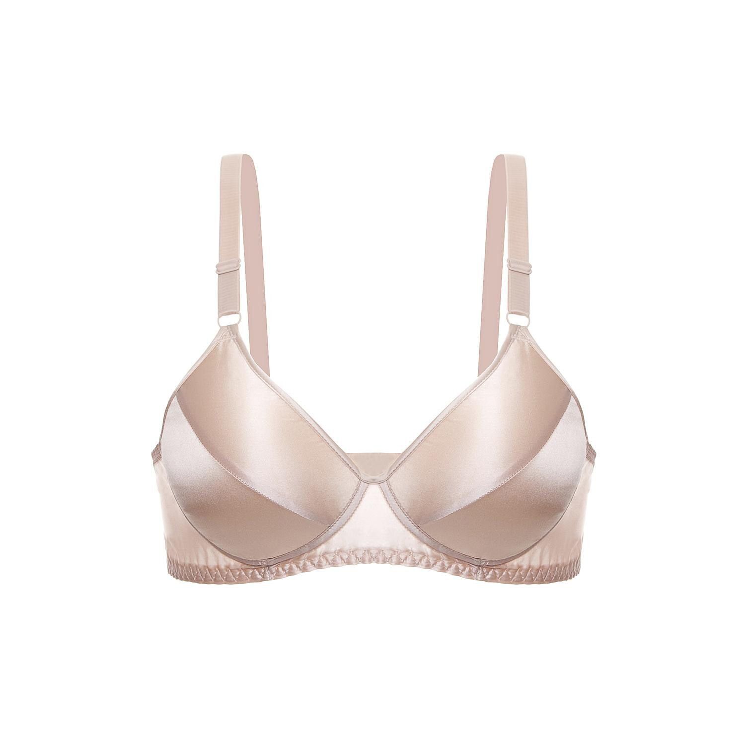 Silk Bra, No Rims Bra Thin Summer Large Smooth Seamless Underwear Bra Code