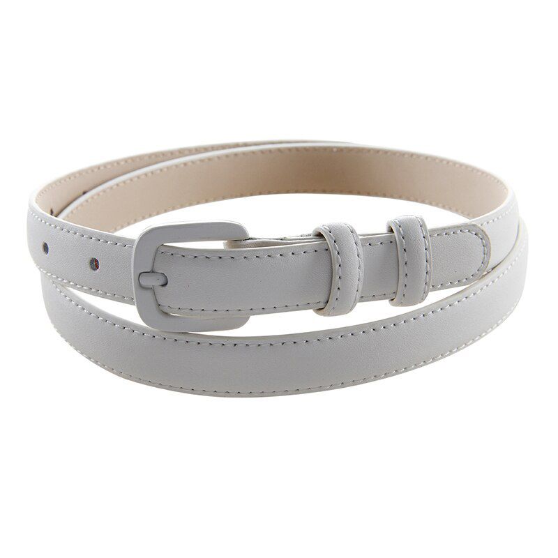 Best Selling Leather Womans Slim Belt Fashionable Designer Hole Belts For Ladies Girls Daily Wear Jeans Belt Fast Ship