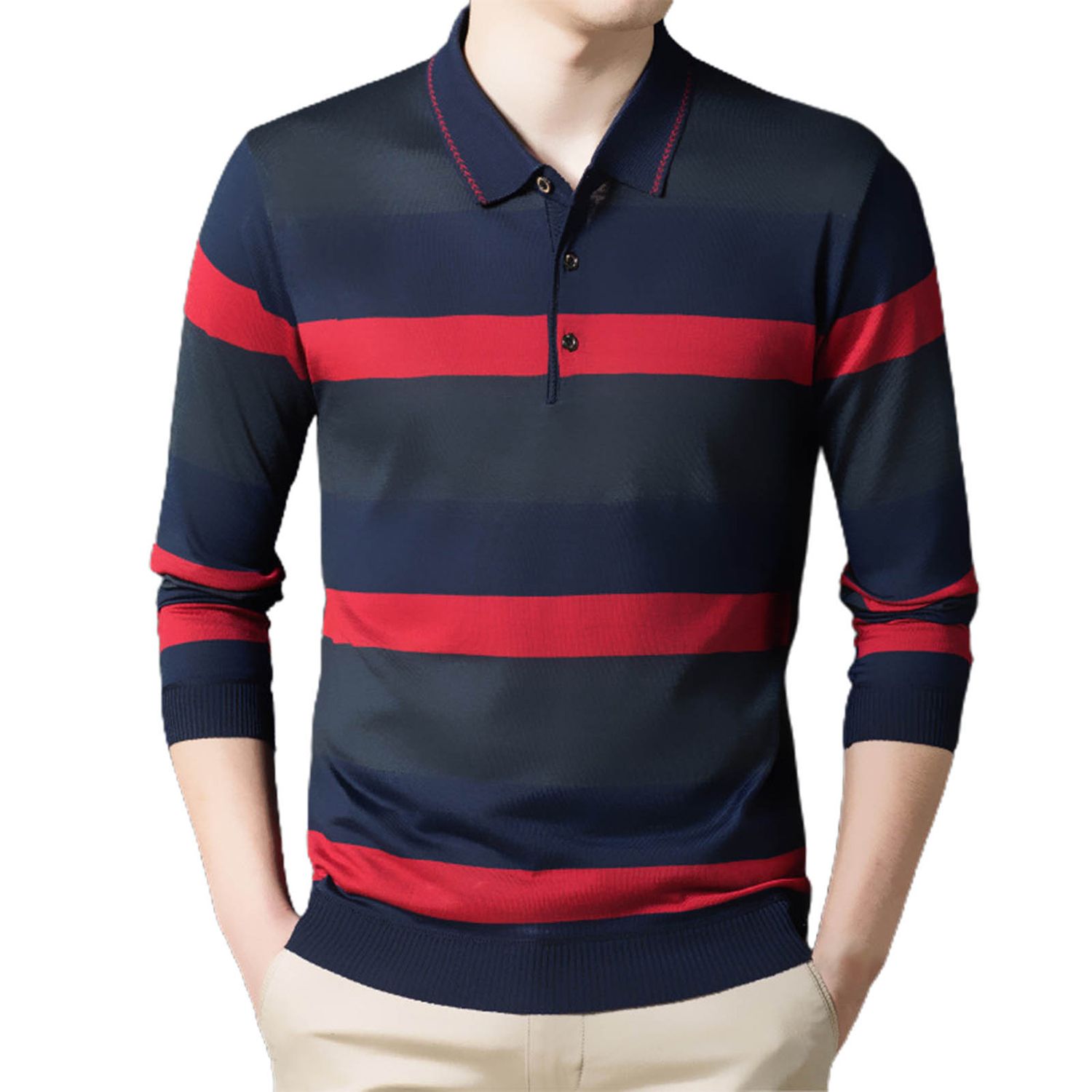 Men T-shirt Business Fit Spring Shirt