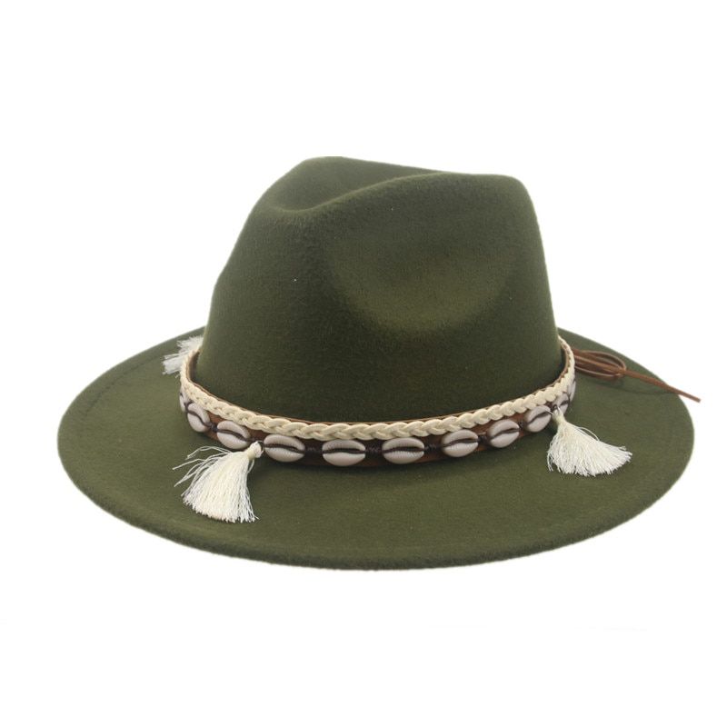 Felted Hats Western Cowboy Panama Women Hats Winter Autumn Church Wedding Vintage Fedora 2021 Hat for Women SombrDe Mujer