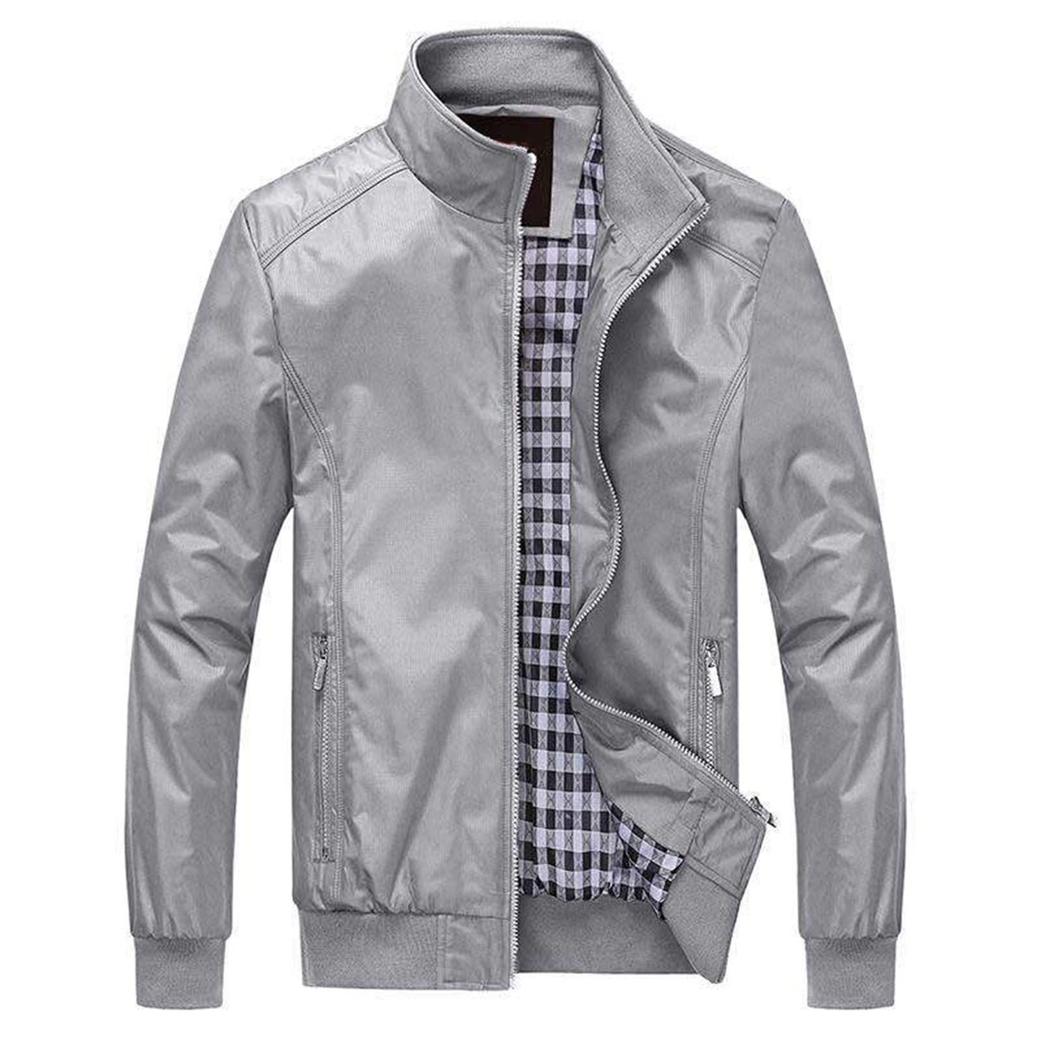 Jket Pure Color Lightweight Spring Coat