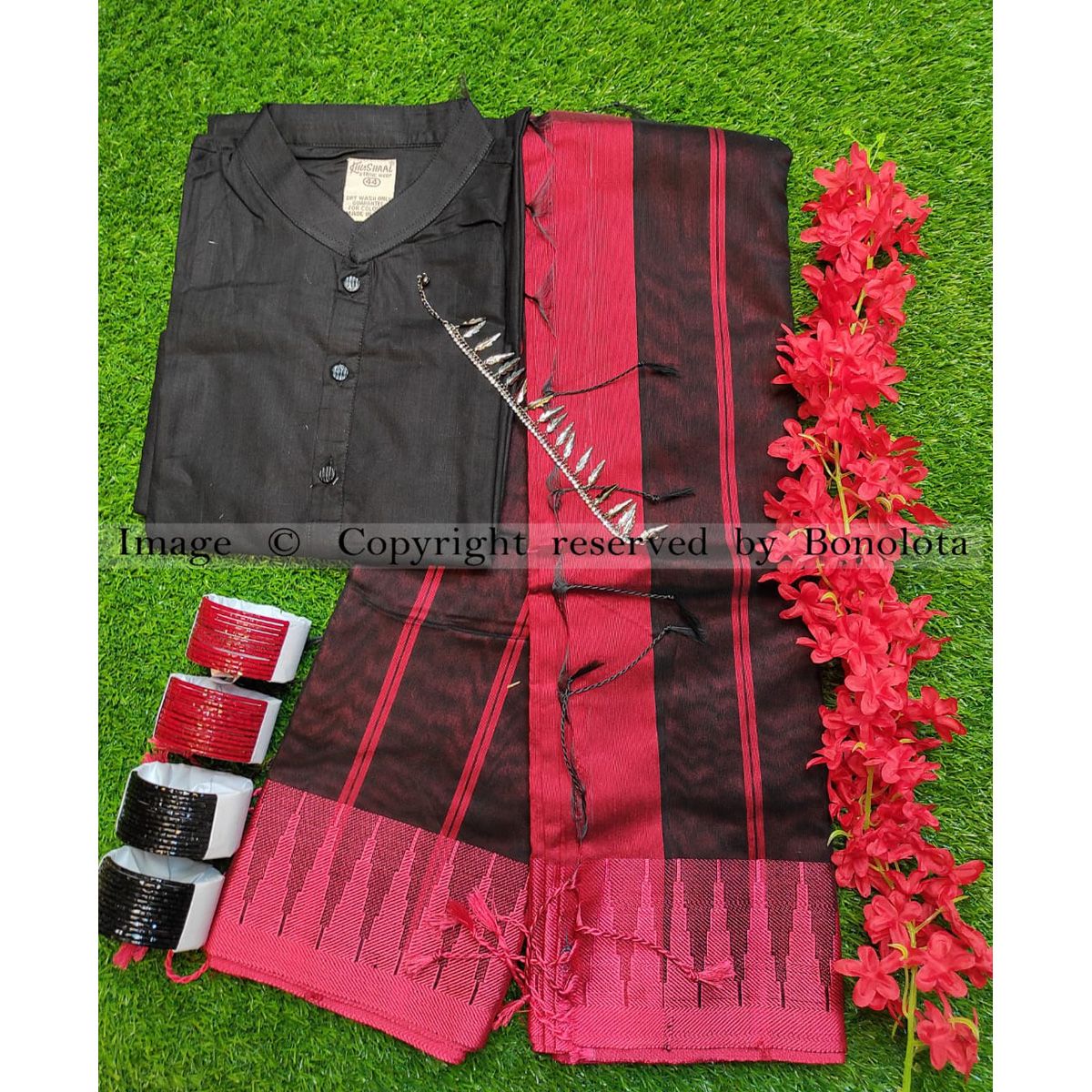 Silk Saree & Indian Panjabi Couple Package