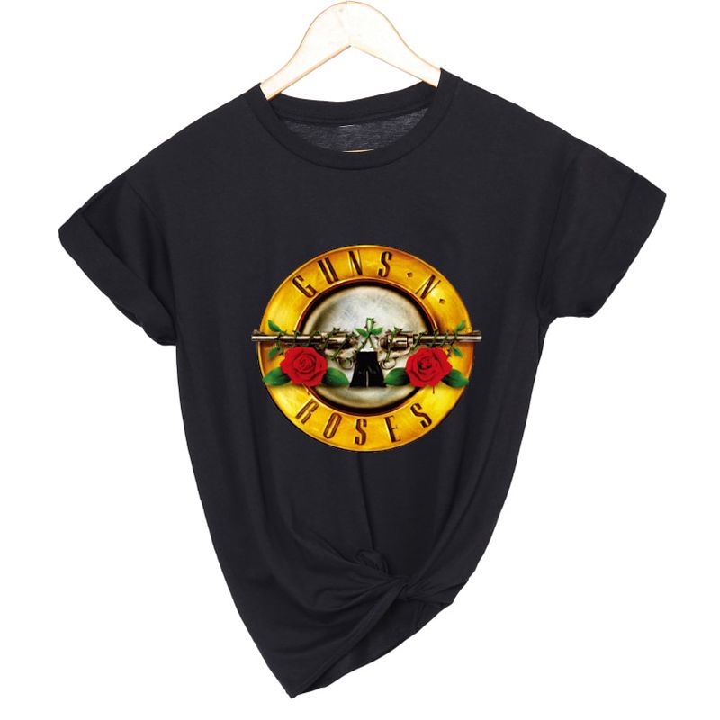 and Roses rock band T Shirt women print oversized streetwear t-shirt female punk summer tops women's clothing dropshipping