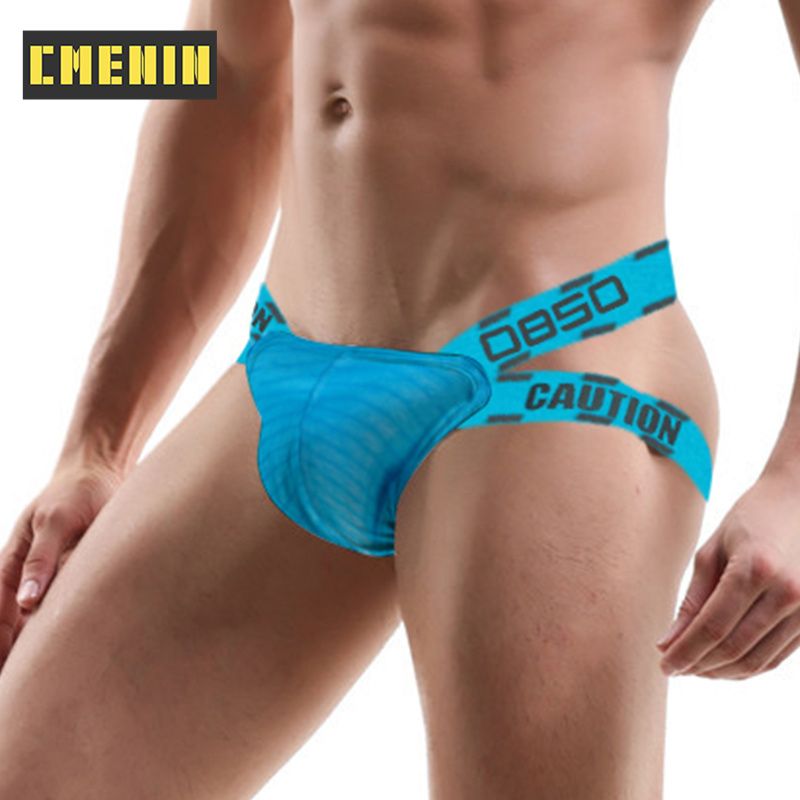 CMENIN 1pcs BS (1 Pieces) Breathable Stripe Quick Dry Underwear Men Jockstrap 2022 New Briefs Mens Underpants Gift BS3116