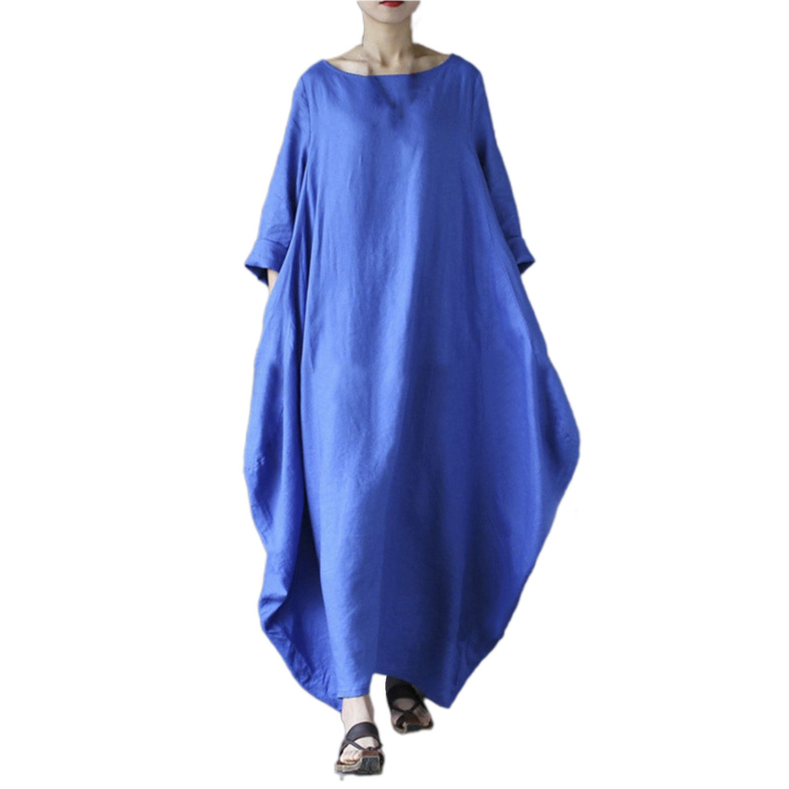 Fall Dress Three Quarter Sleeve Casual Women Dress
