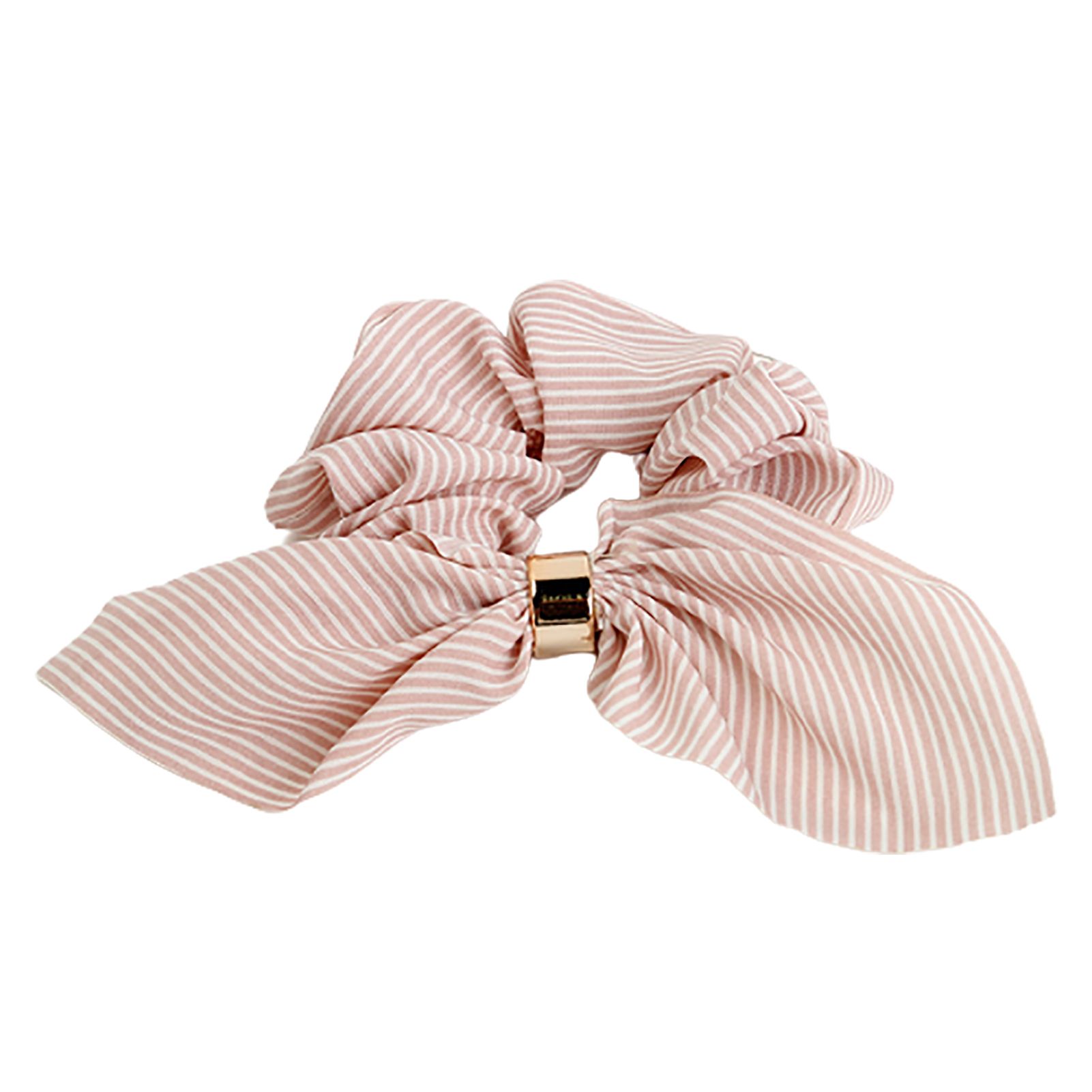 Sweet Hair Tie Stretchy Cute Rabbit Ear Striped Hair Scrunchy