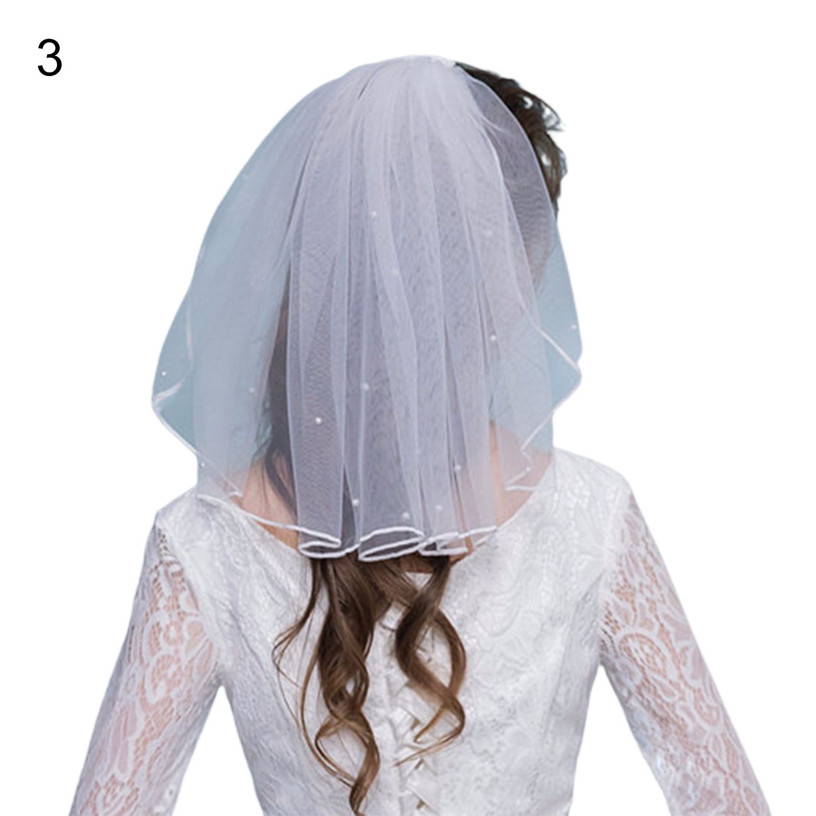 Wedding Veil Charming Single Layer Short Bridal Headpiece
