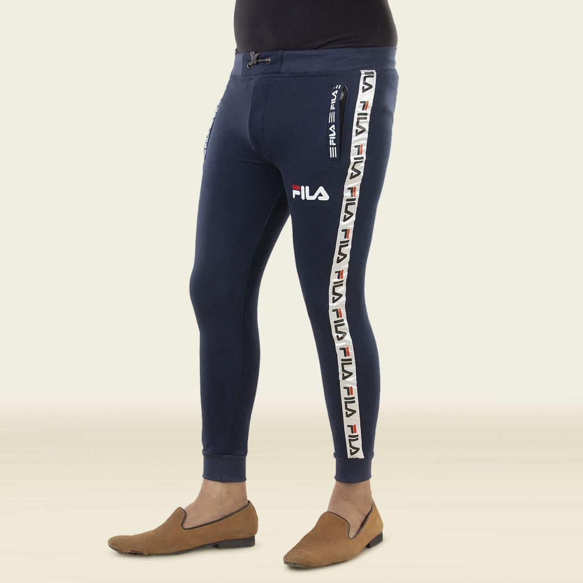 Slim Fit Navy Blue Trousers / Joggers & Sweats Pants for Mans