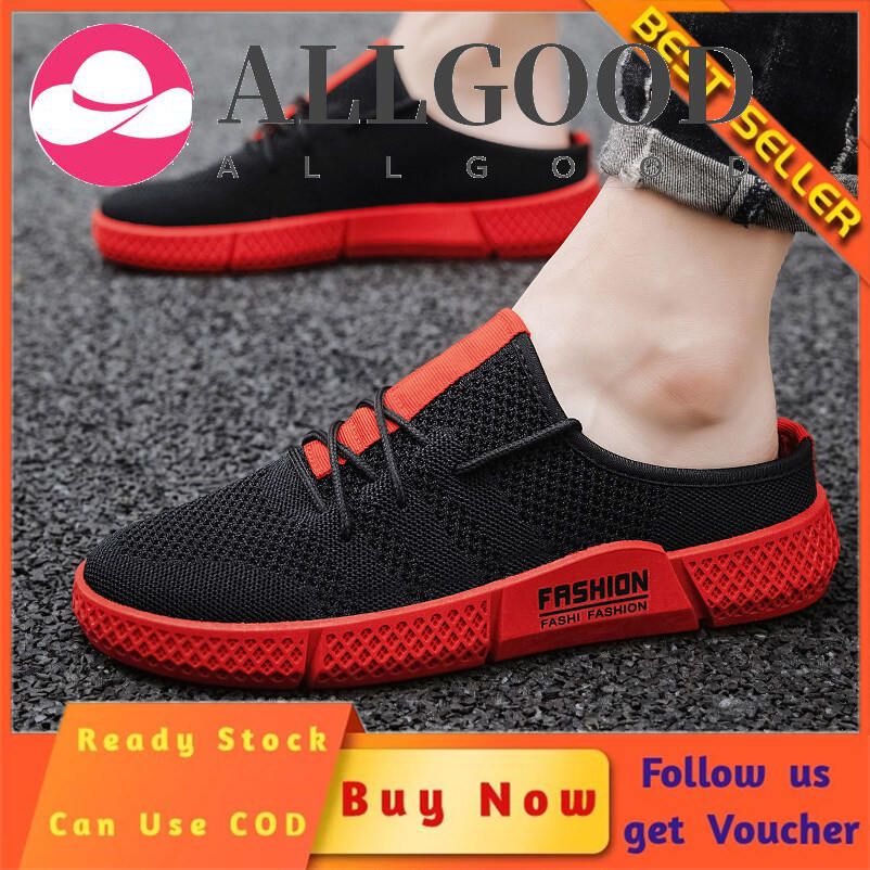 QKorean Half Shoes for men Half Slippers Sandals Loafers for men  Fashion Shoes Mules for men