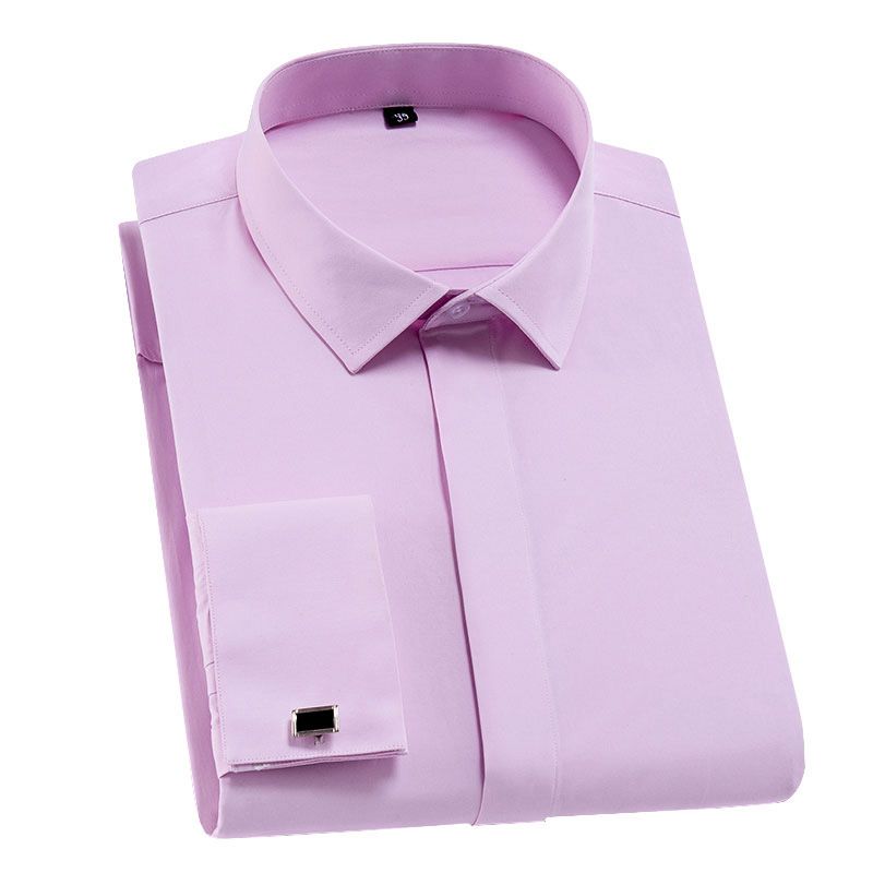 Men's French Cufflinks Shirt 2021 New Formal Long Sleeve Casual Male Brand Shirts Regular Fit  Business French Cuff Dress Shirts