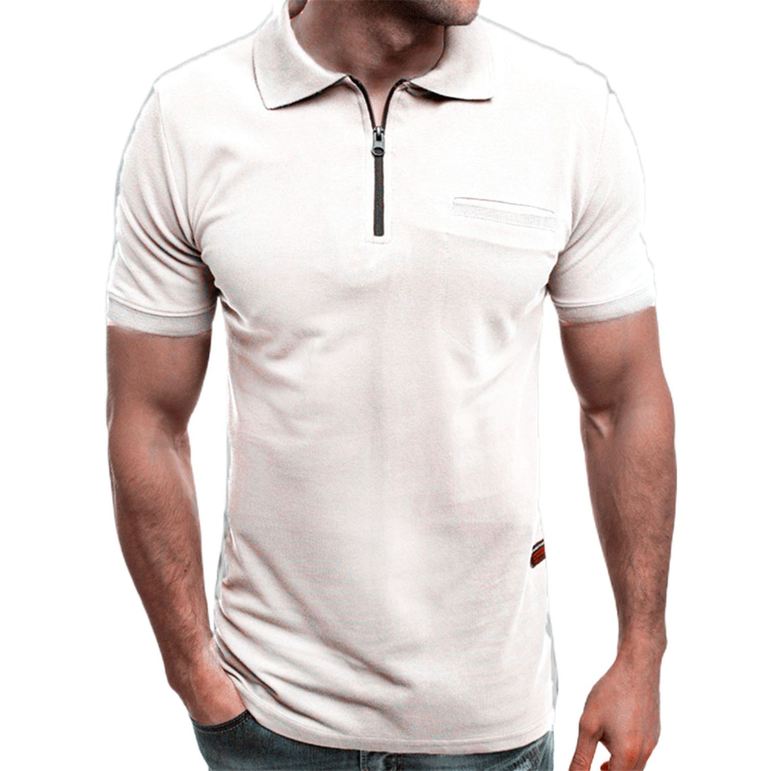 Men Shirt Comforle Haome Slim-fitting Polo Pullover