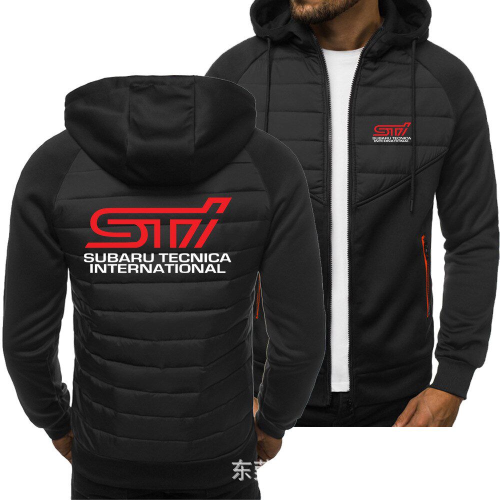 Raglan hooded sti logo spring and autumn clothing sports and leisure youth fashion men's plus velvet cardigan men's clothing