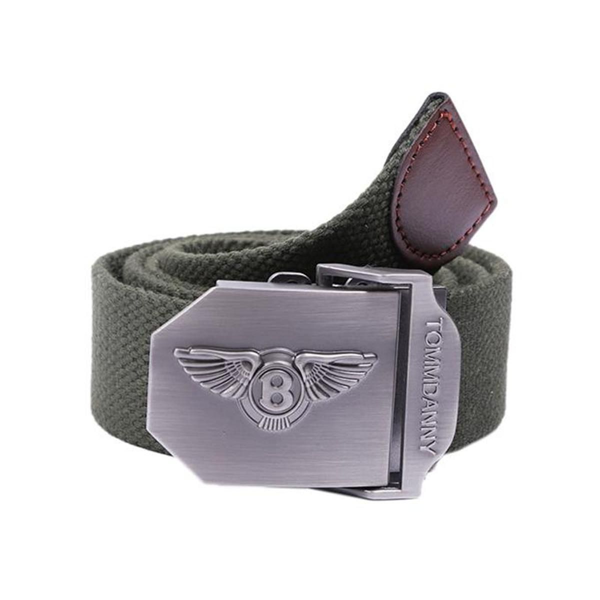 Olive Drab Fabric Belt For Men
