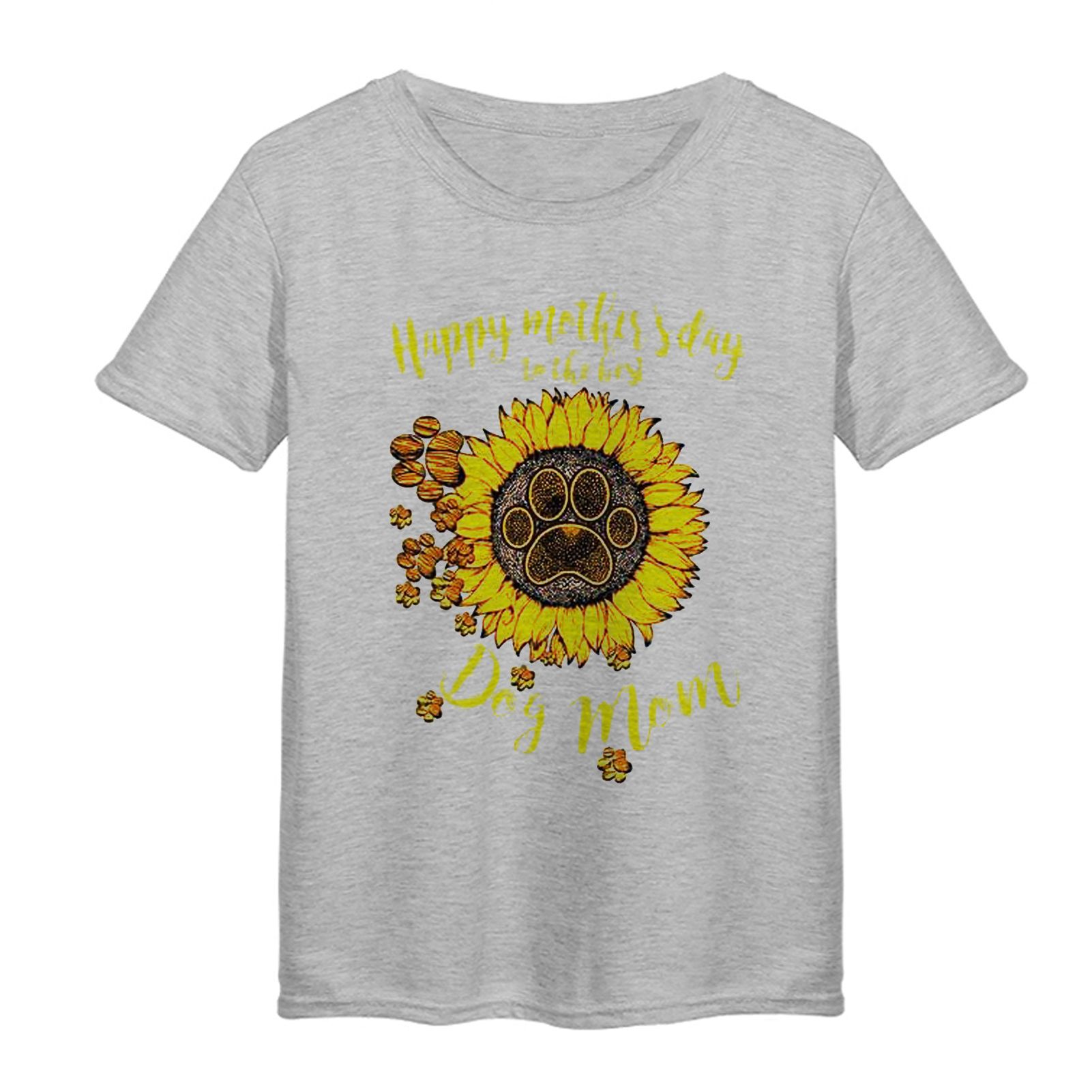 Women Apparel Sweat Absorption English Letter Print Tops Women Apparel