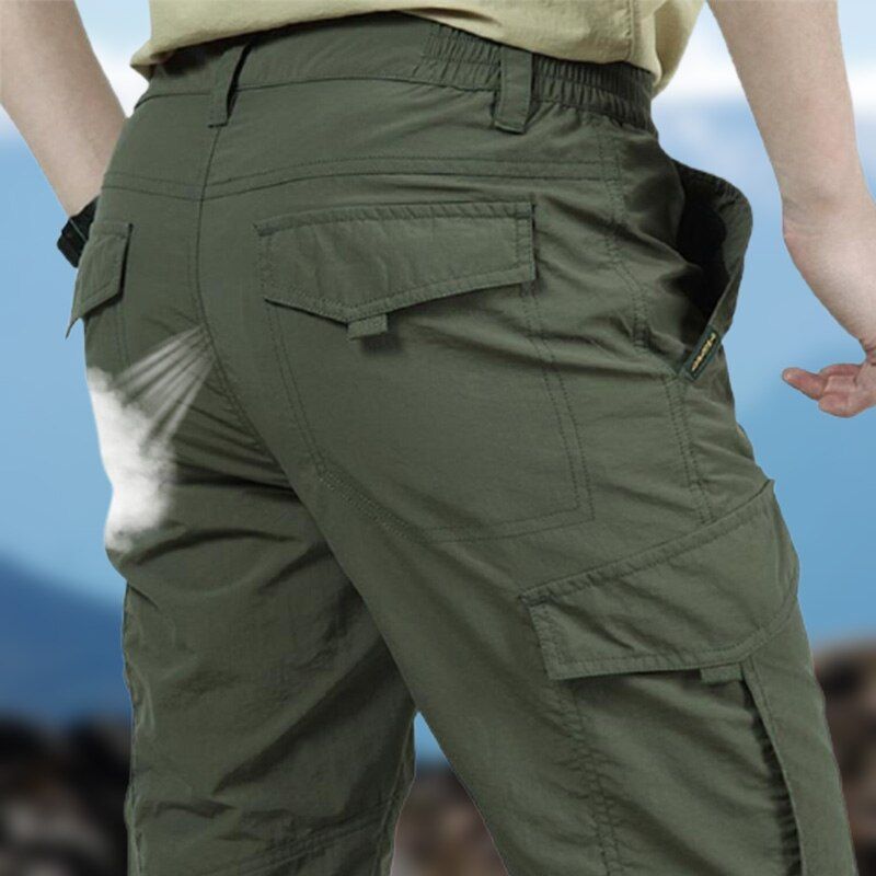City Tactical Cargo Pants Men Outdoor Casual Hiking Camping Multi Pocket   Trousers Breathable Waterproof Sweatpants