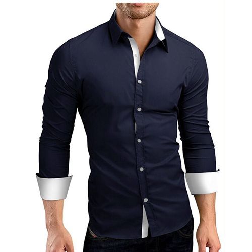 Mens Long Sleeve Casual White Shirt Autumn And Winter 2021 Regular-fit Button-down Collar Thick Work Shirts Fashion Placket Top
