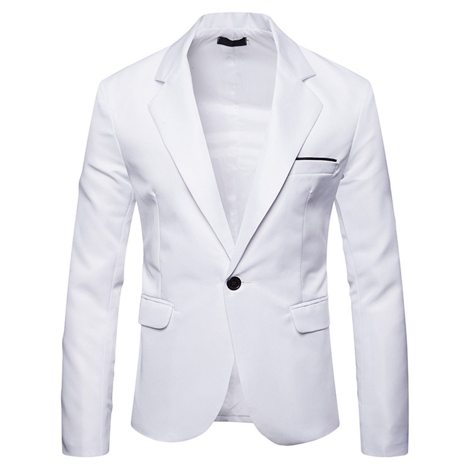 Suit Coat Long Sleeve Pure Color Lapel Blazer