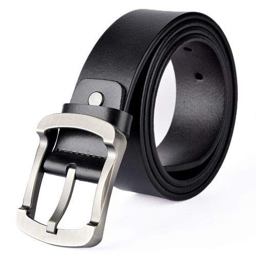 Stylish Fashionable Artificial Leather Belt for Men - Black.