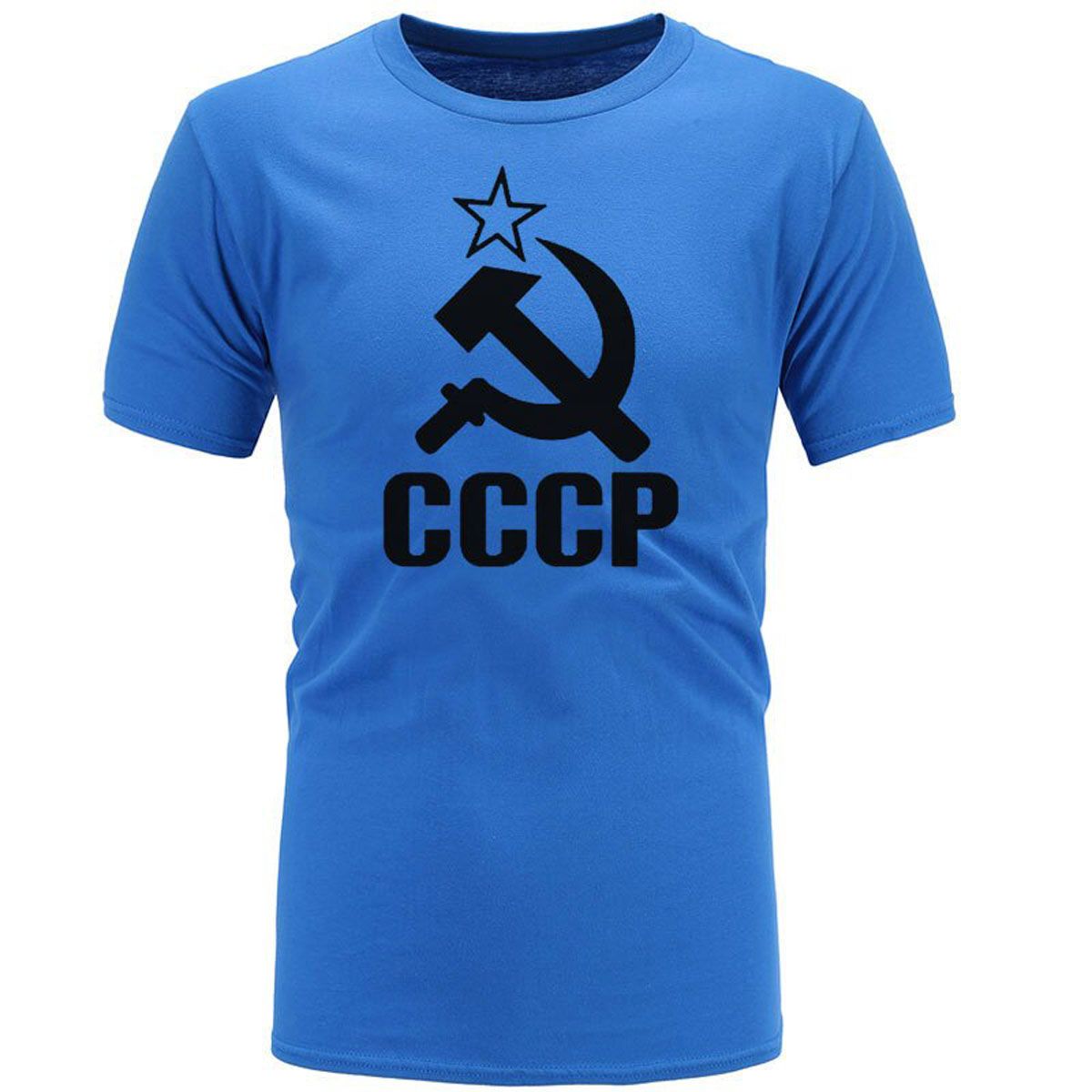 T Shirts Men USSR Soviet Union Man T-shirt Short Sleeve Moscow Russia Tees Cotton O Neck Tops plus size XS-XXL