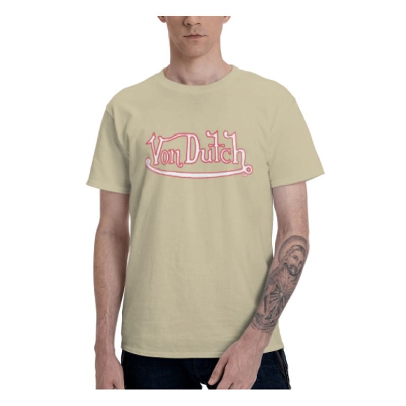 Von Dutch Logo Black T-shirt for Men And Women Size S-6XL 100%Cotton
