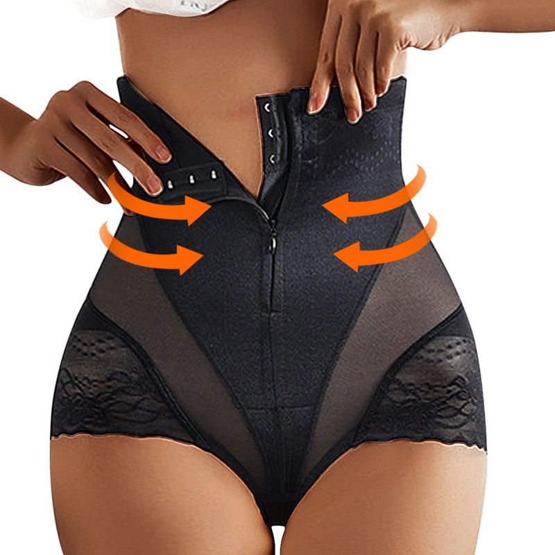 High Waist Women Trainer Body Zip Shaper Panties Control Slimming Control Shapewear Girdle Underwear Waist Trainer 2021