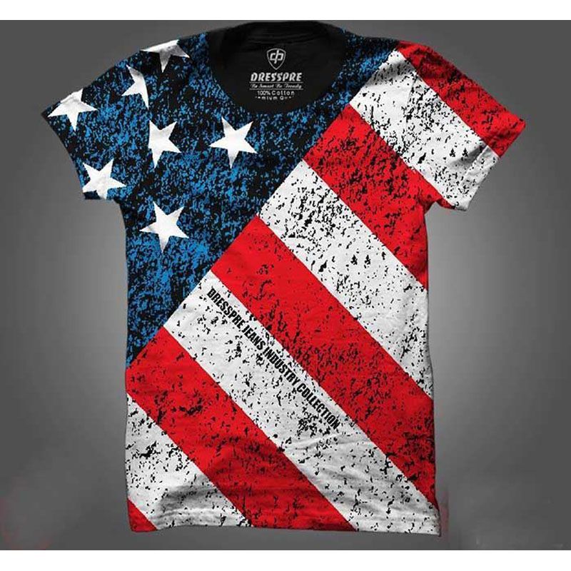 American Half Sleeve T-shirt for Men