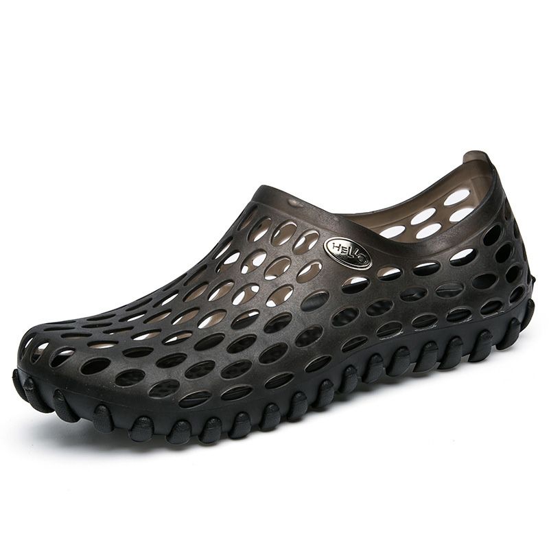 PVC + EVA Material Wading Beach Shoes Couple Breathable Slippers