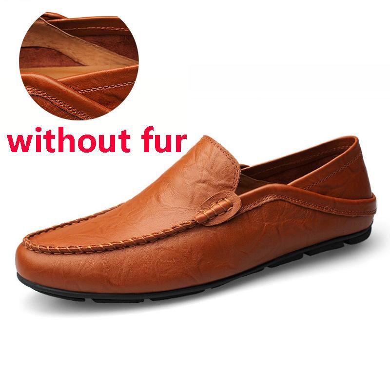 JINT O big size 36-47 slip on casual men loafers spring and autumn mens moccasins shoes leather men's flats shoes