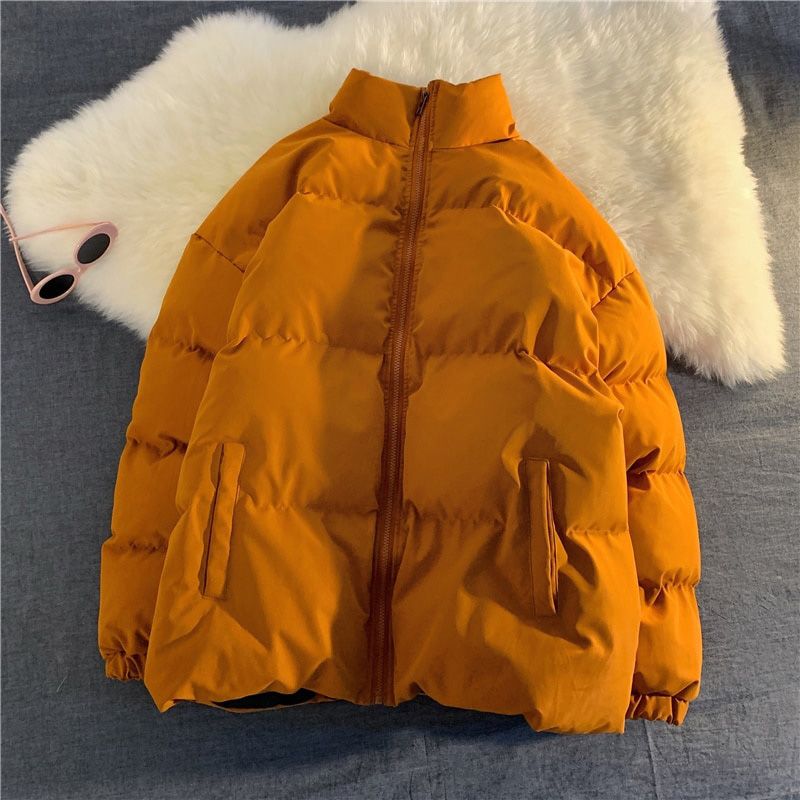 Men Harajuku Colorful Bubble Coat Winter Jacket Fashion Mens Streetwear Hop Parka Black Clothes Oversized Woman Jackets