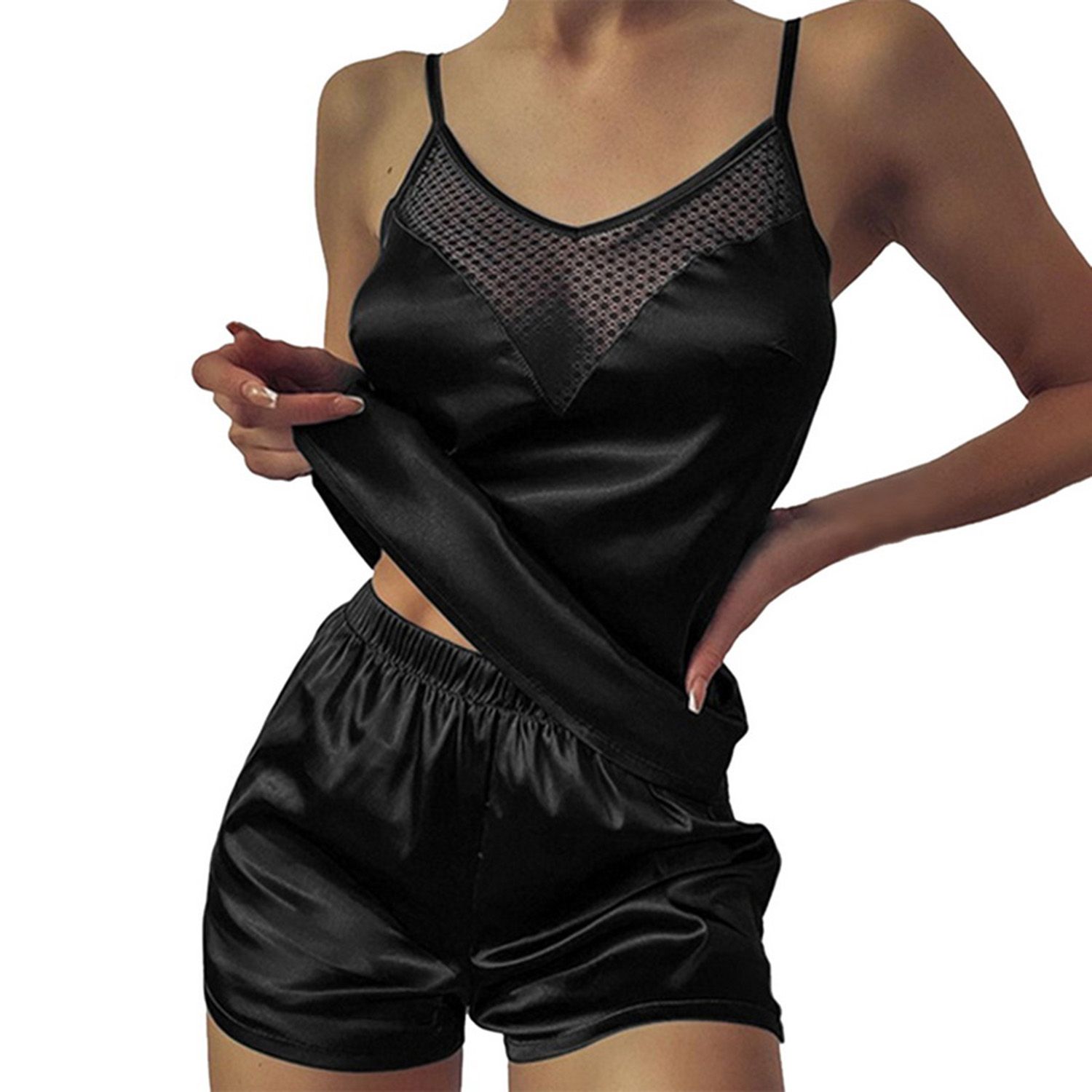 Lady Paja Set Pure Colors Wear-resistant Nighty Suit