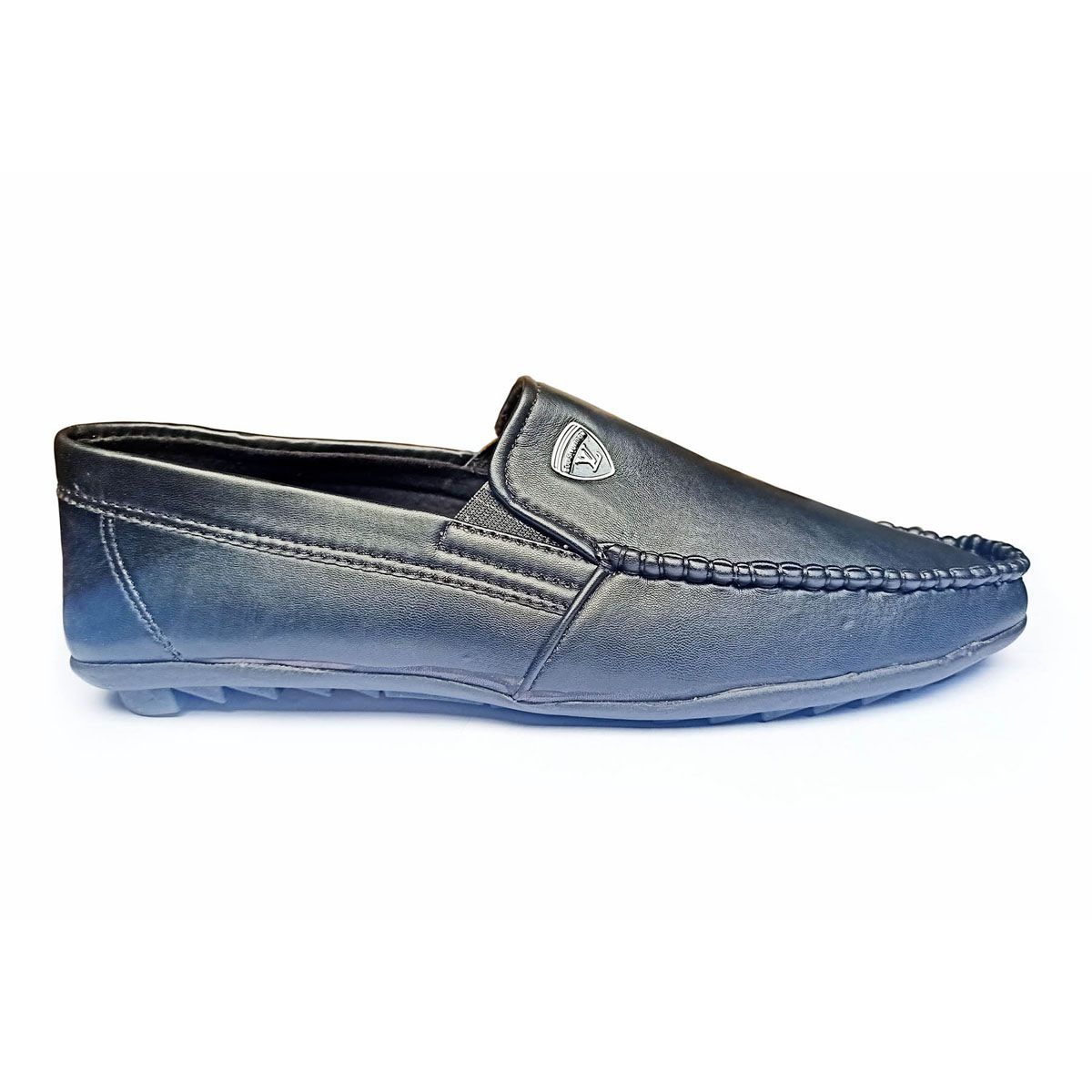Fashionable Leather Loafers for Men (Black_Trandy Loafers)