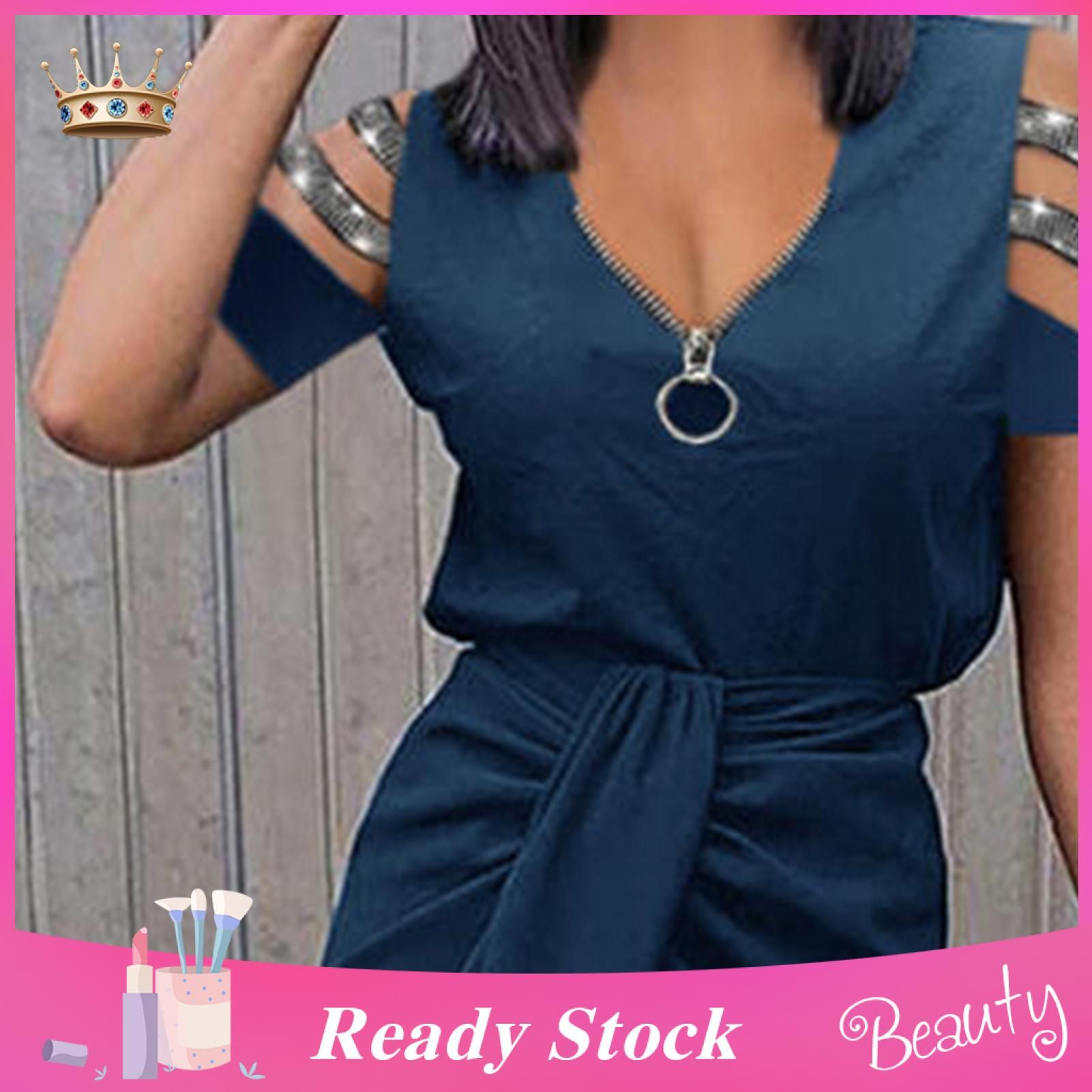 Summer Sheath Dress Anti-ling Split Hollow Out Club Dress