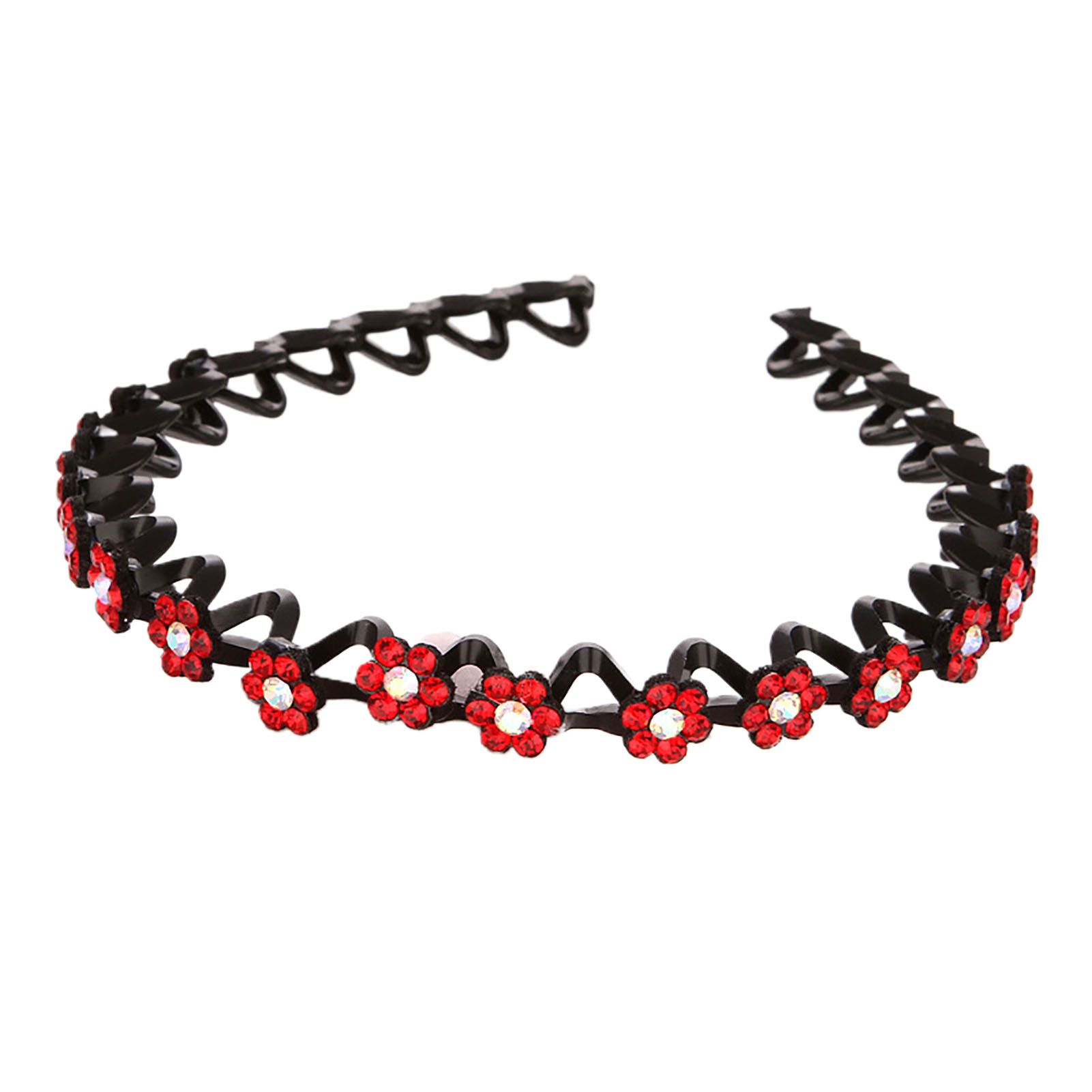 Bangs Headband Decorative Shiny Small Flower Decor Hair Hoop