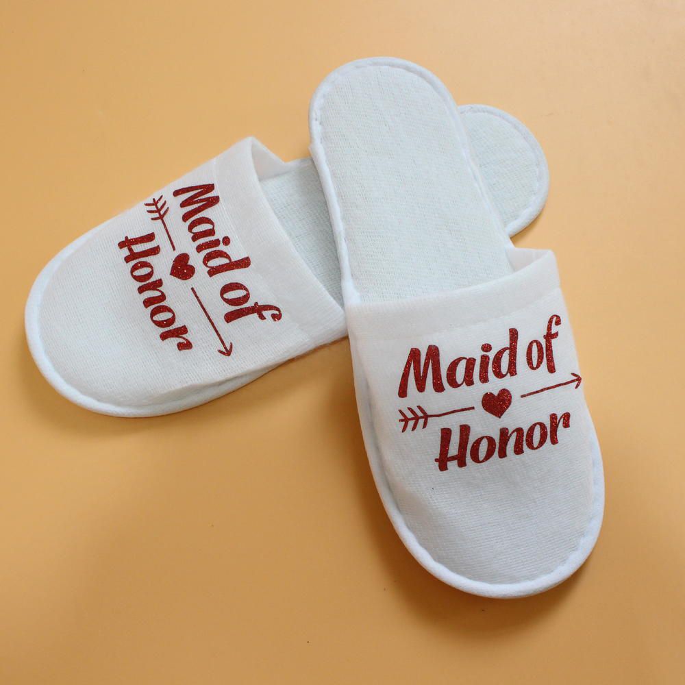 Party Decoration Bridesmaid Slippers Bridal Slippers Bridemaid Soft Slippers Bride Wedding Party Decoration