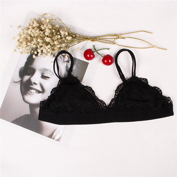 Ultra-thin Lace Bralette  Bras For Women Wire Free Push Up Bra Half Cup Triangle Bralette Women Lingerie Sujetador Fly Bh