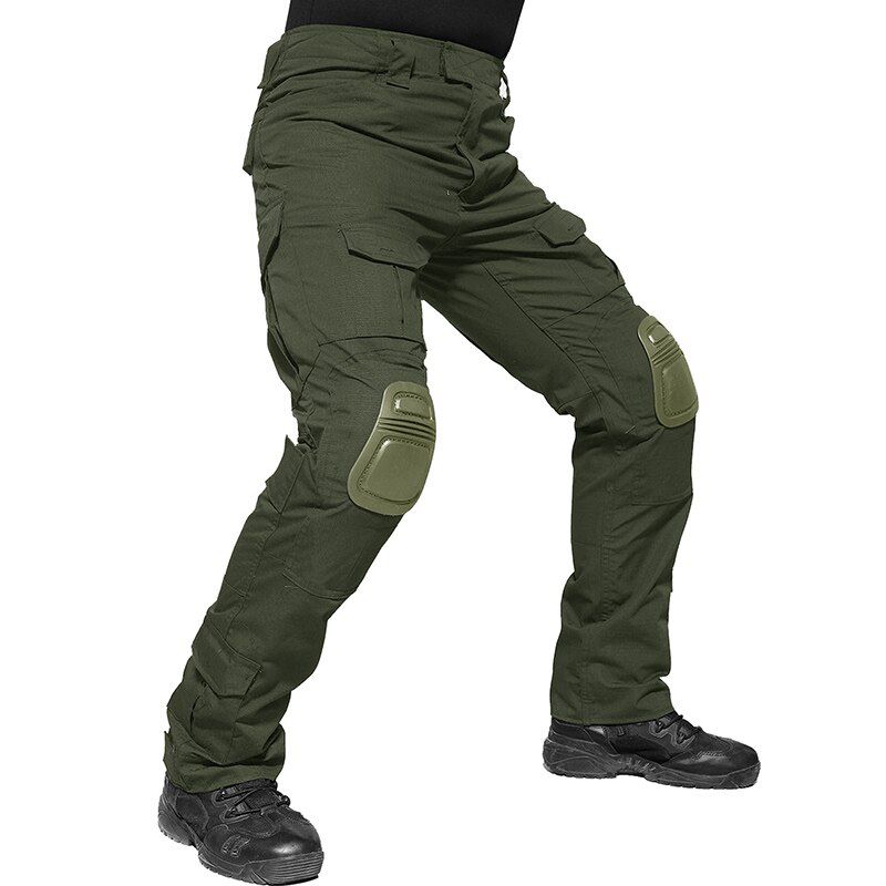 TACVASEN Men  Pants With Knee Pads Airsoft  Cargo Pants  Soldier  Pants Trousers Paintball Clothing
