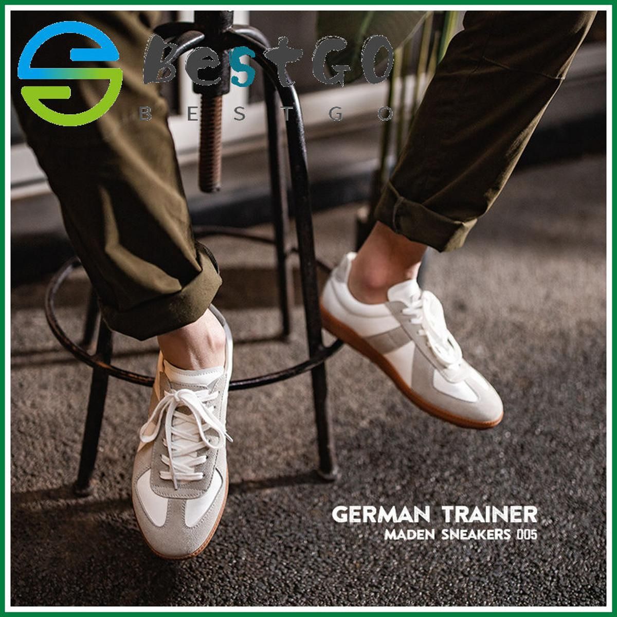 men 2021 spring new gray German classic Loafers 1970S casual shoes trend wild campus student sports shoes German youth boy retro training tide shoes