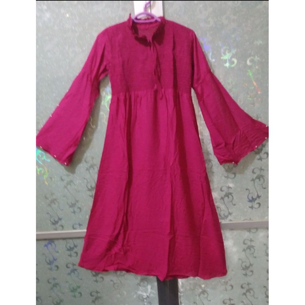 Linen Long Sahjadi Hata Kurti for Women - Tops For Girls