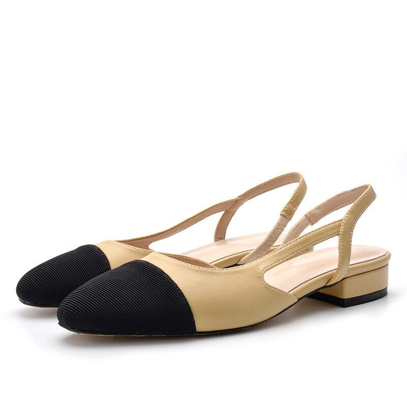 Star Same Paragraph Summer High Heel New Baotou Crude Heel Sandals and Slippers Square Head Mixed Color High Heels