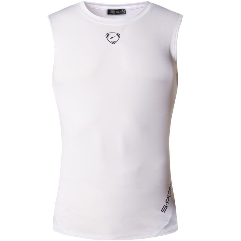 jeansian Srt TaTops Tanktops Sleeveless Shirts Running Grym Workout Fitness Slim Compression LSL203 Black2