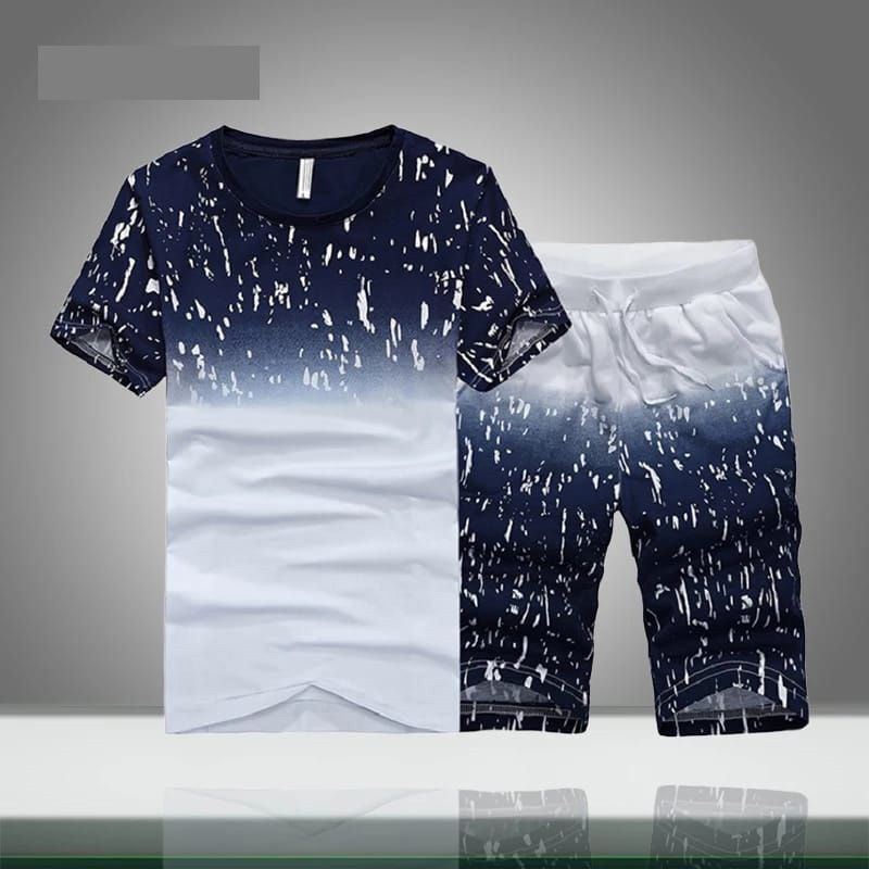 Exclusive black and blue  printed Combo T-Shirt & Pant
