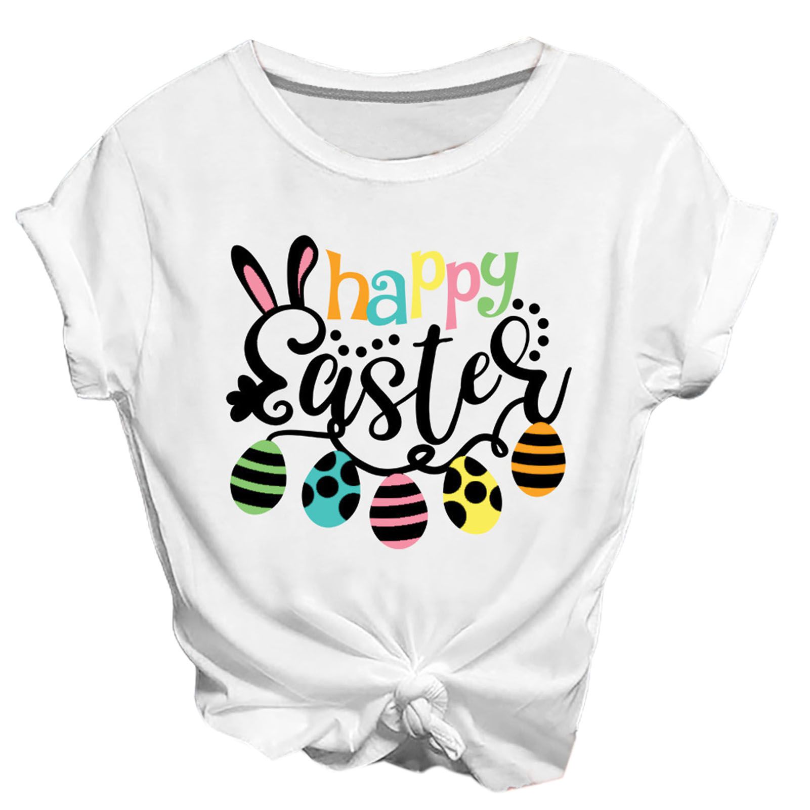 Summer T-shirts Trendy Balloon Print T-shirts Top