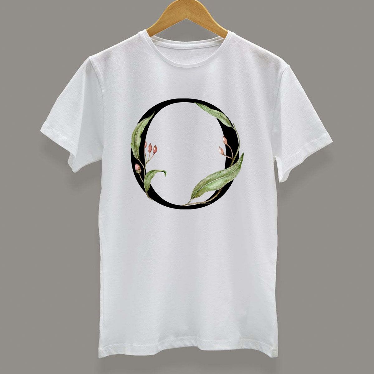 White Synthetic Alphabet T-Shirt A To Z For Men - Genji - T Shirt For Man - T Shirt For Man - T Shirt - T Shirt For Man - T Shirt - গেঞ্জি ছেলেদের