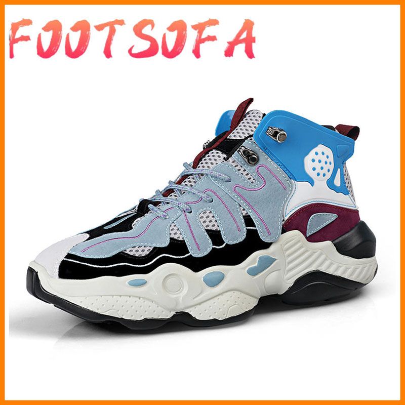 Fashion High Top Casual Shoes For Men Designer High QualityTrainers Homme ChaussureMens Chunky Sneakers Basket New Trend shoes