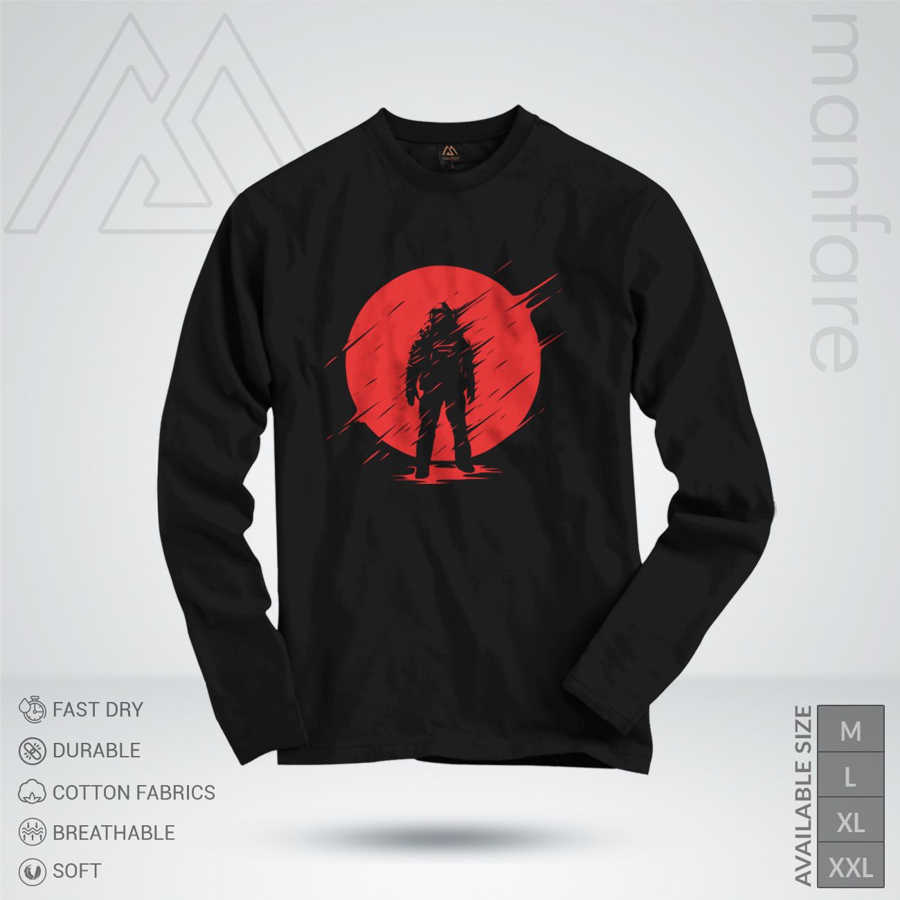 Manfare's Casual Full Sleeve T Shirt For Men (MF-250 -L)T Shirt For Man