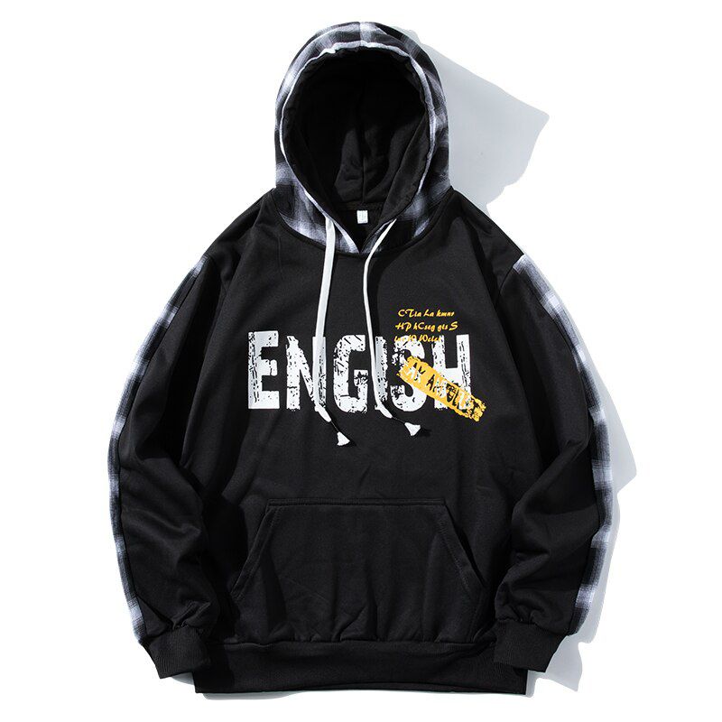 Autumn Hoodie Casual  Hop Graffiti Street Cotton Loose Fleece Hoodie Men Fashion Personality Print Hoodie Men Women Lucky Me