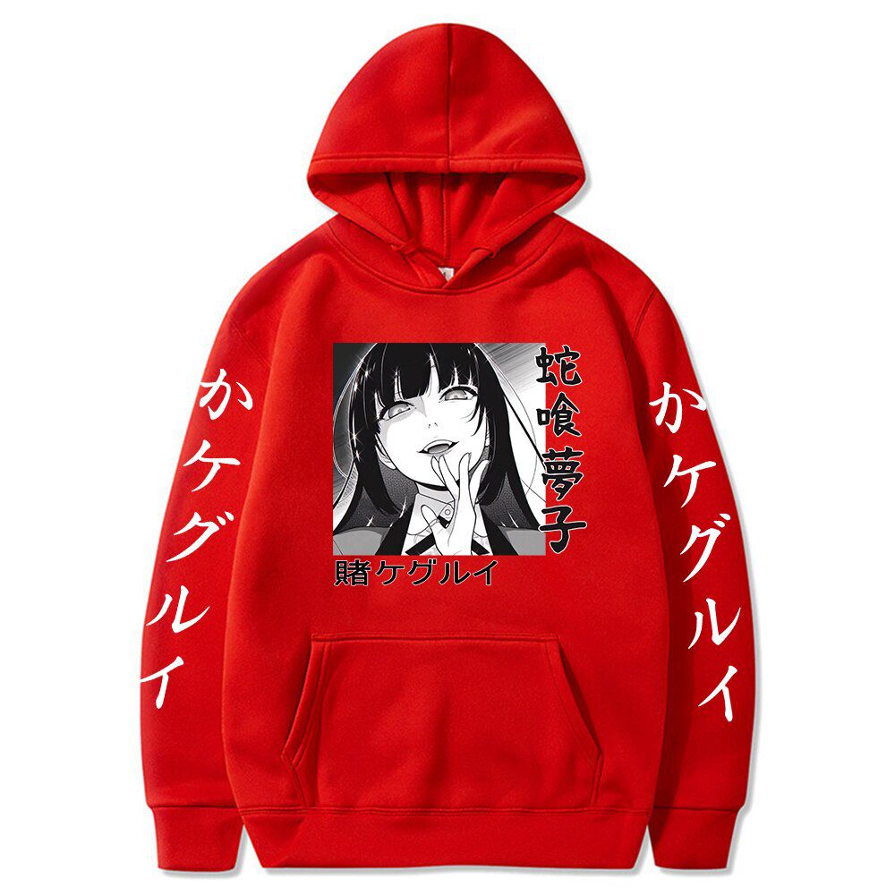 Kakegurui Hoodies Cosplay Casual Yumeko Jabami Hoodies Men Harajuku Anime Hoodie Hooded Clothes