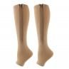 Women Open Toe Zipper Compression Stockings Prevent Varicose Socks Leg Sleeves